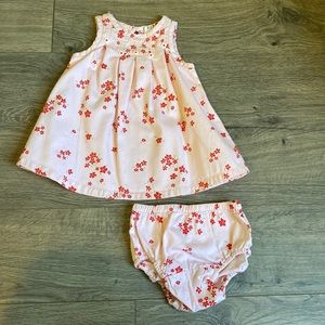 Baby Gap Pink Floral Dress Size 3-6M